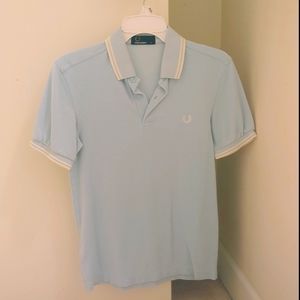 Fred Perry Twin Tipped Polo Light Blue